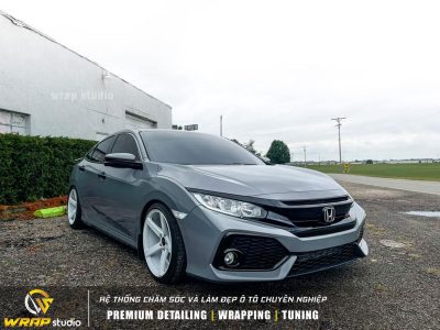 dán đổi màu honda civic xám