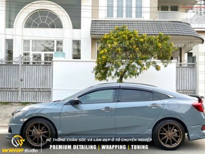dán đổi màu honda civic xám