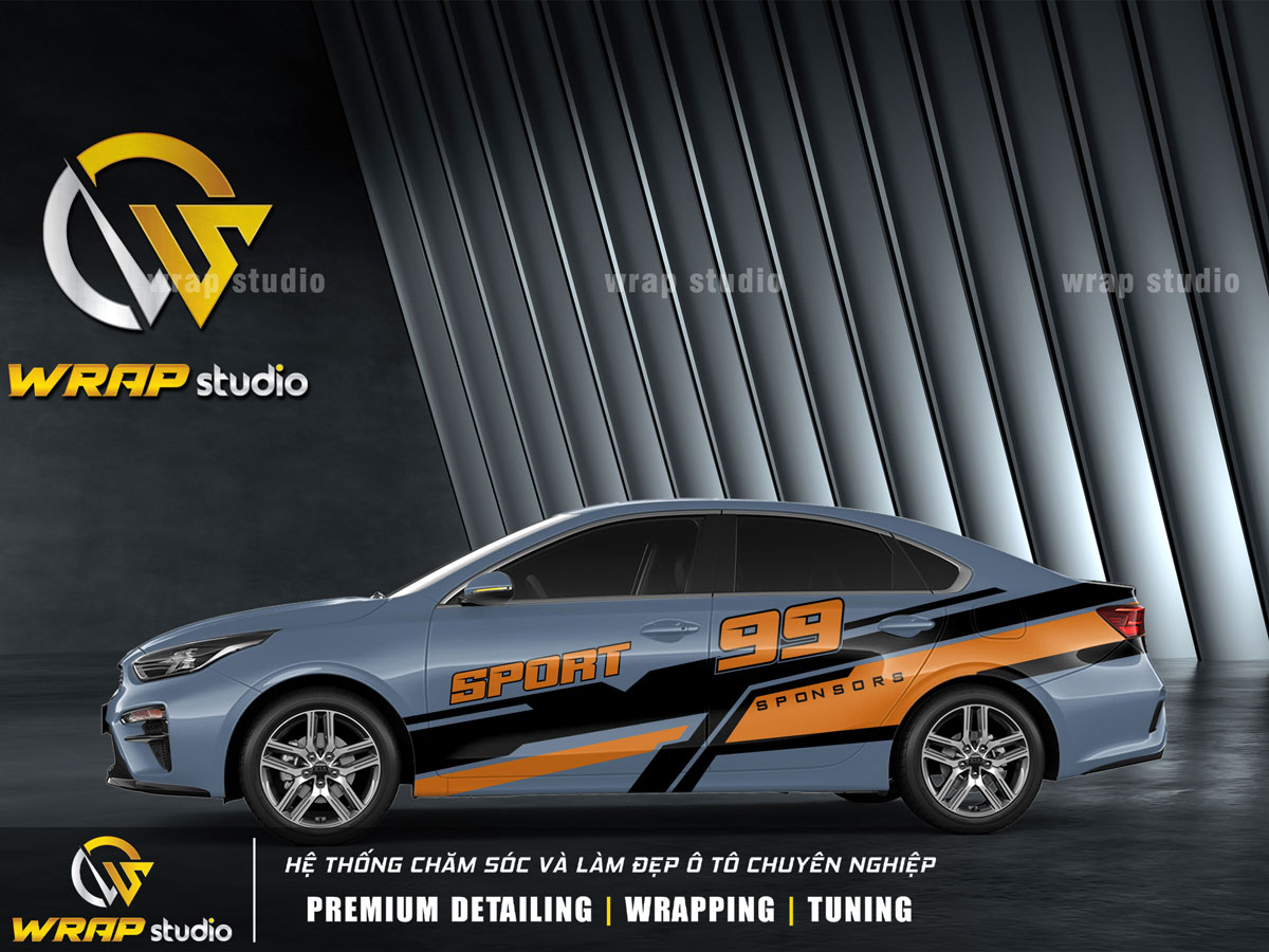 dán decal kia phong cach the thao