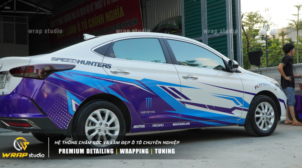 dán decal xe oto Accent