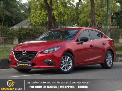 dán đổi màu mazda 3 đỏ