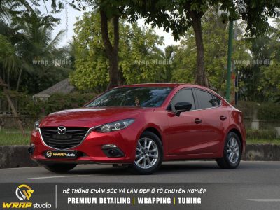 dán đổi màu mazda 3 đỏ đẹp tại wrap studio