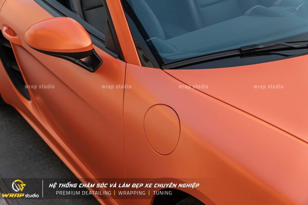 dán đổi màu ô tô decal cam mờ