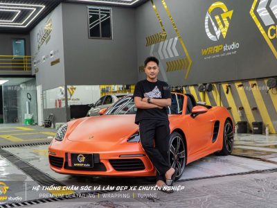 dán đổi màu ô tô decal cam mờ