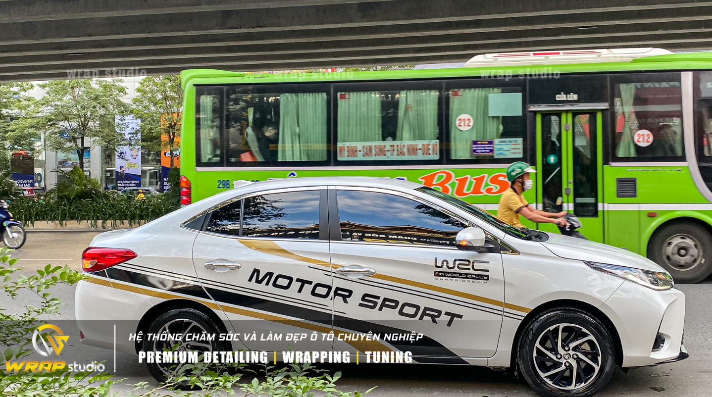 Decal dán xe ô tô Vios