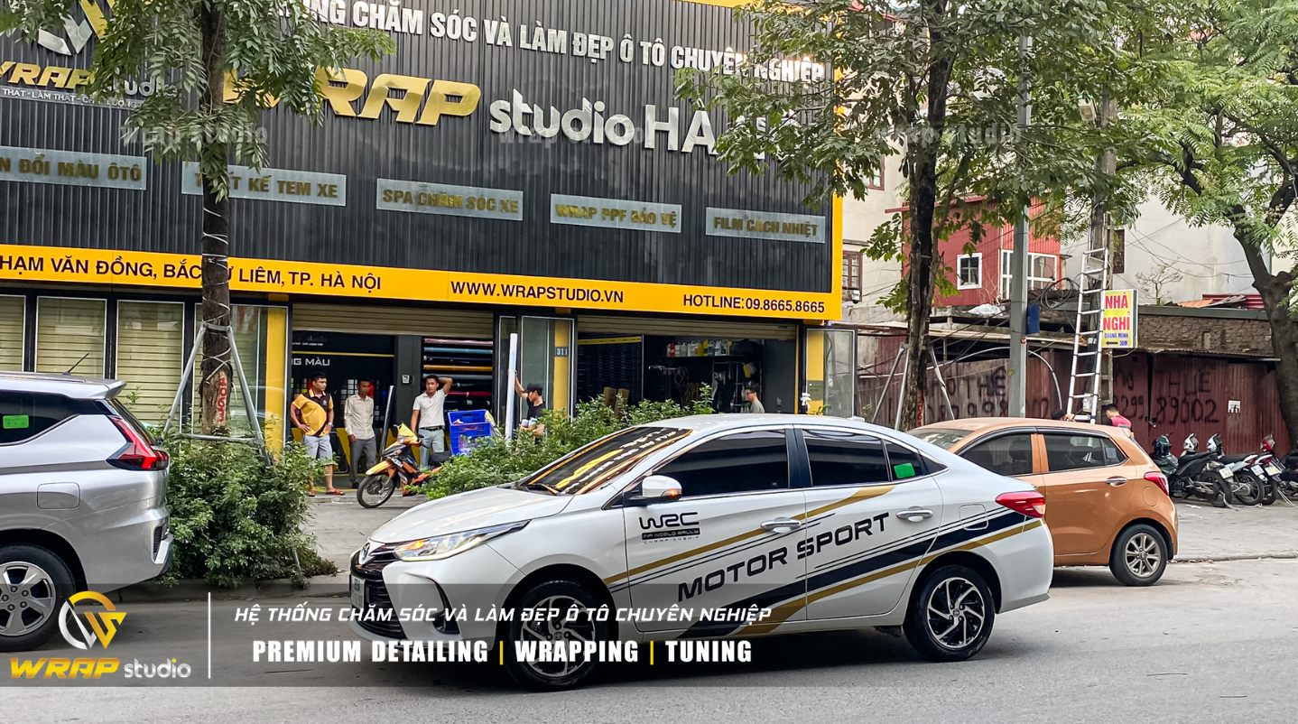 Decal dán xe ô tô Vios