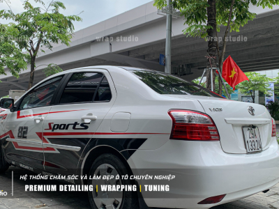 Decal dán xe ô tô Vios