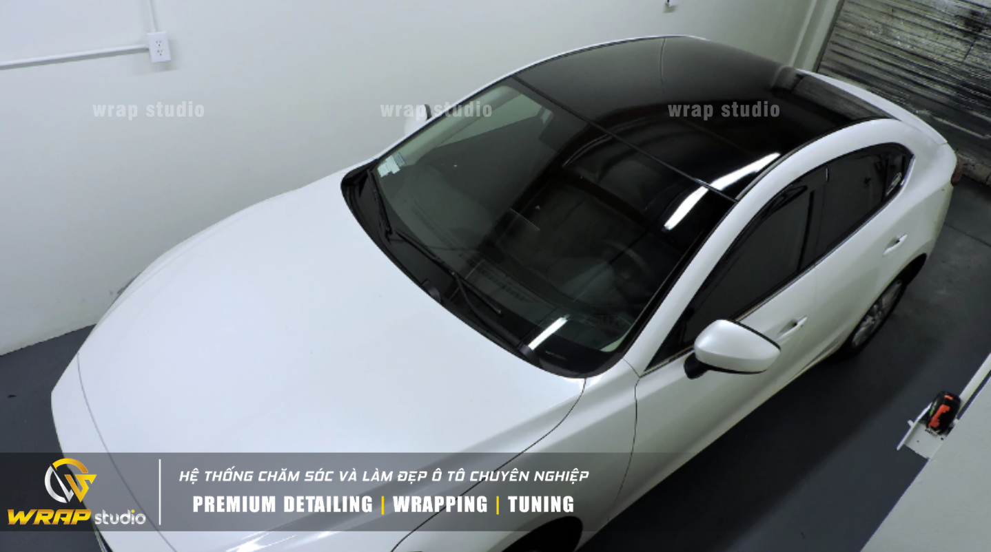 mazda 3 dán nóc đen