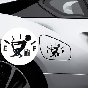 decal dán nắp bình xăng ô tô