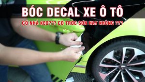 gỡ bỏ decal dán ô tô