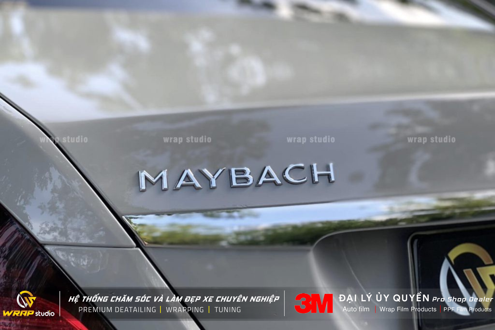 Ngoại hình sang trọng của Maybach Xám - Wrap Studio
