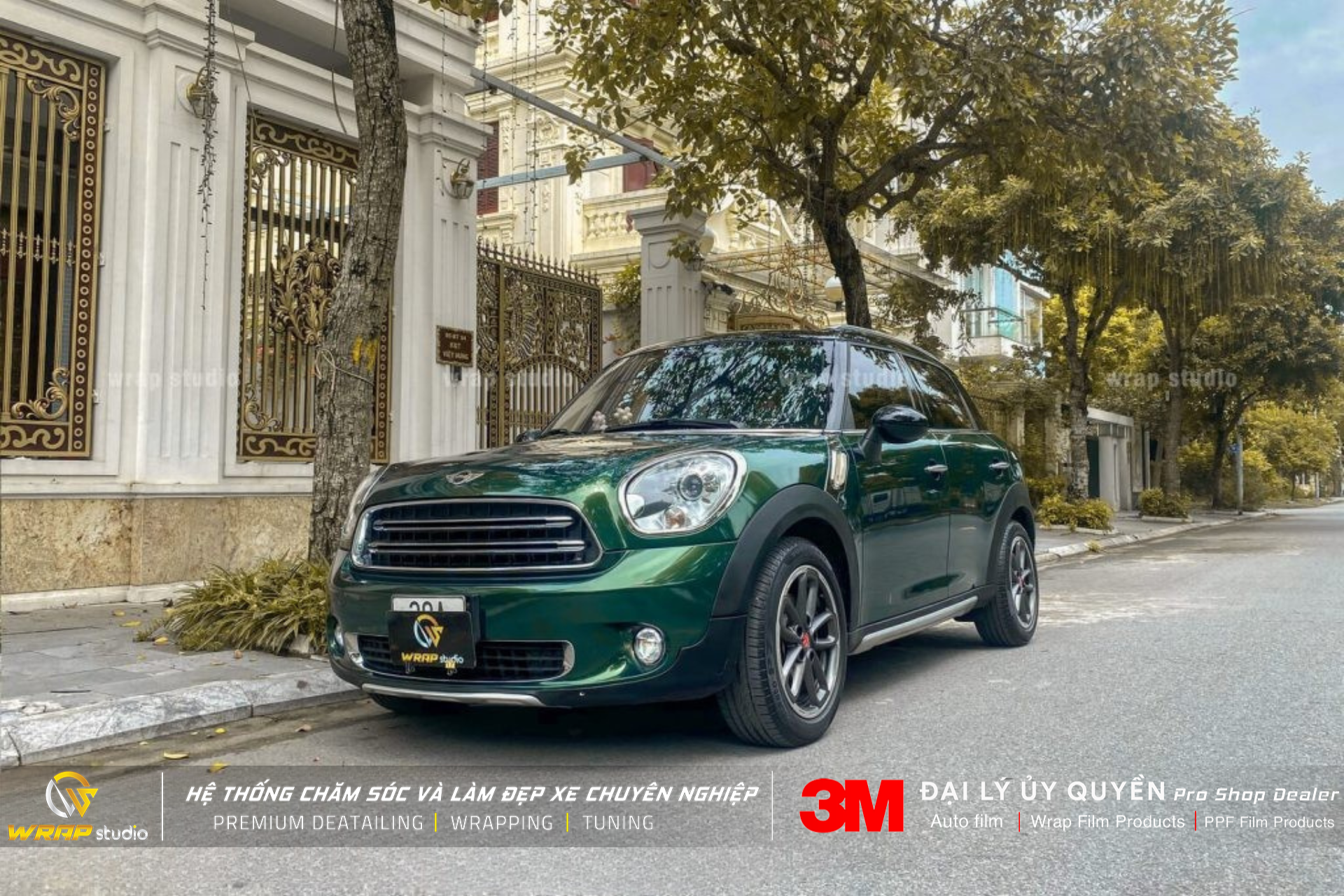 Ngoại hình huyền bí của Mini Cooper Xanh Lục - Wrap Studio