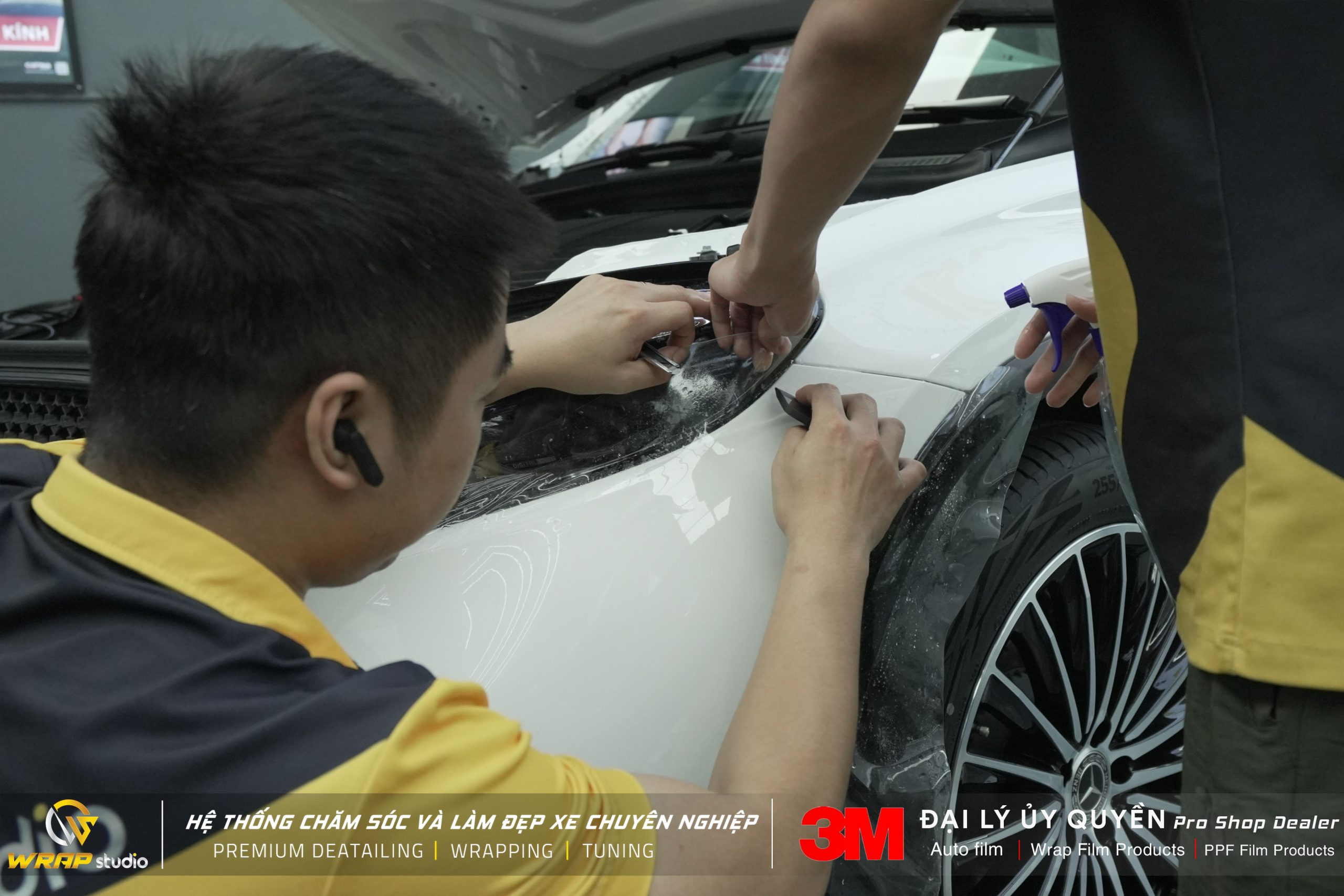 tiến hành dán ppf 150gloss