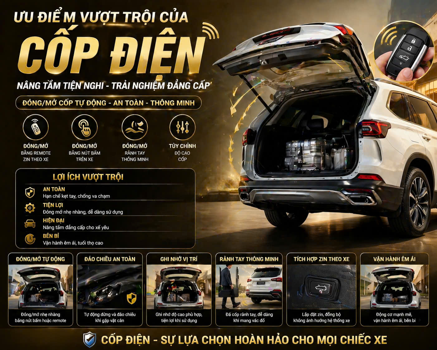 Ưu điểm cốp điện
