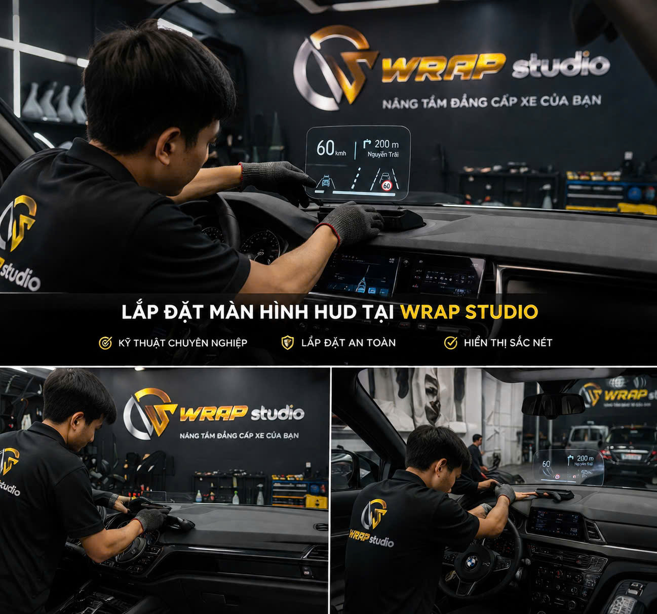 Quy trình lắp đặt HUD
