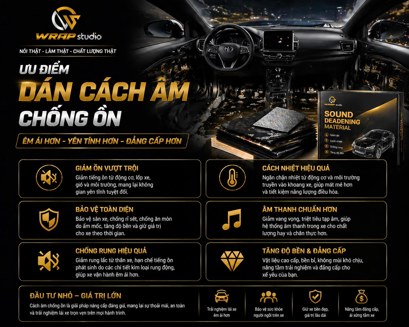 Ưu điểm dán cách âm chống ồn