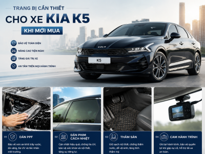Trang bị cần thiết xe KIA K5