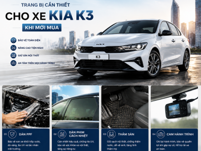 Trang bị cần thiết xe KIA K3
