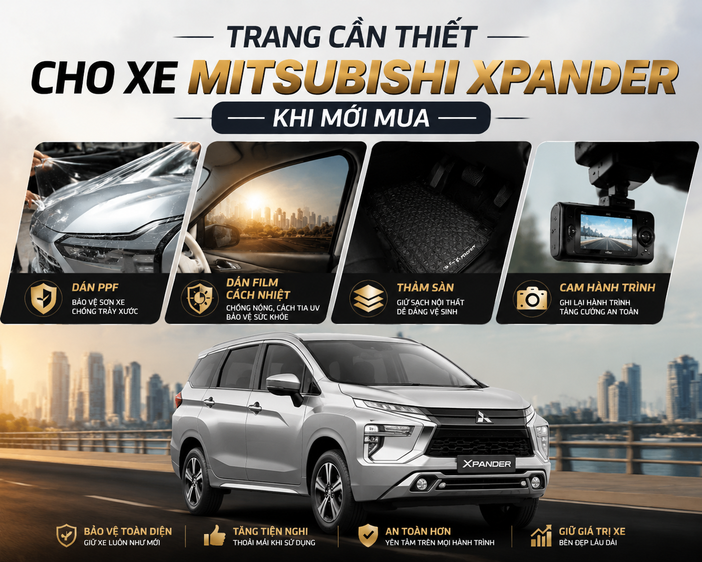 Trang bị cần thiết xe MITSUBISHI EXPANDER