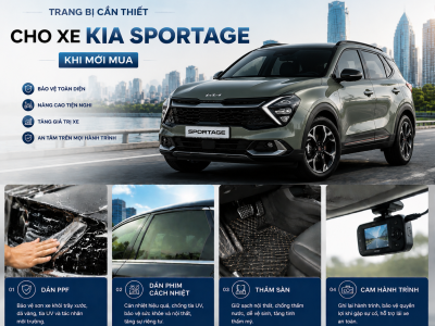 Trang bị cần thiết xe KIA Sportage