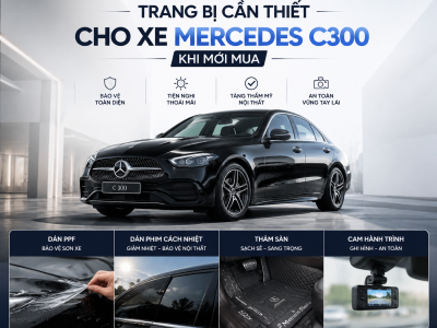 Trang bị cần thiết xe Mercedes C300