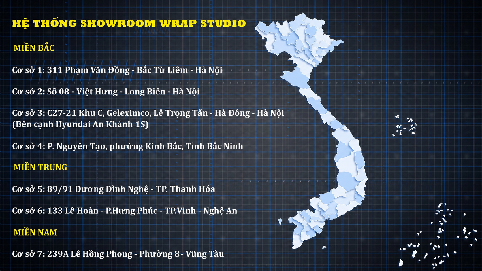 Hệ thống cơ sở Wrap Studio