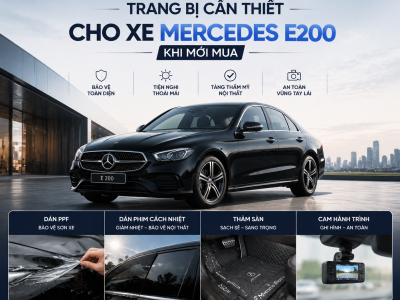 Trang bị cần thiết xe Mercedes E200