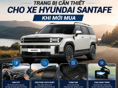 Trang bị cần thiết xe Hyundai Santa Fe