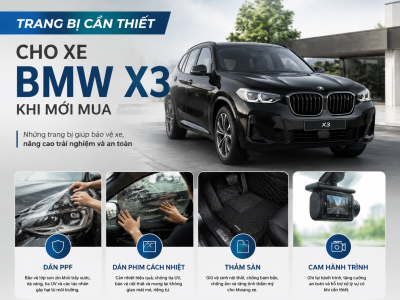 Trang bị cần thiết xe BMW X3