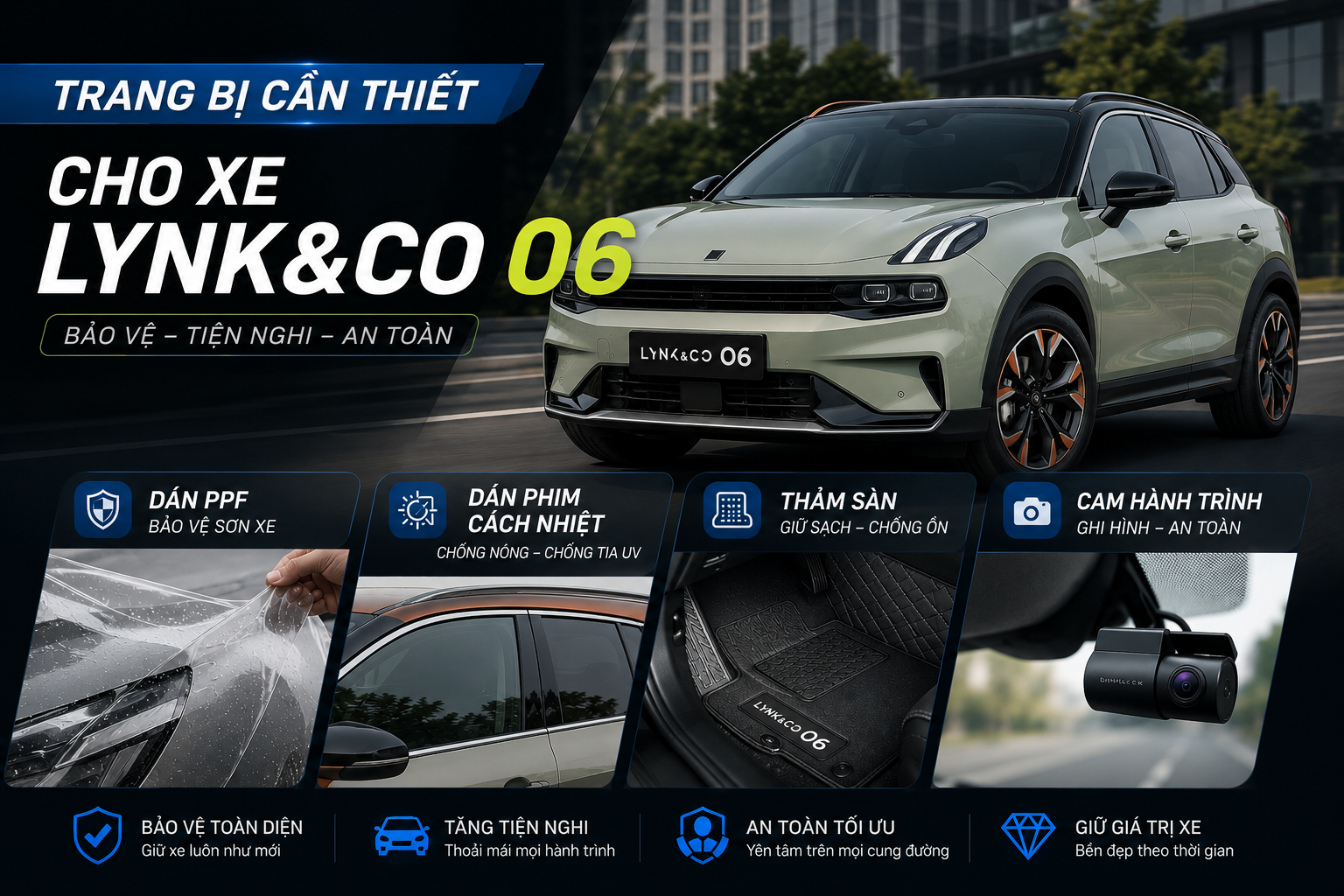 Trang bị cần thiết xe Lynk&co 06