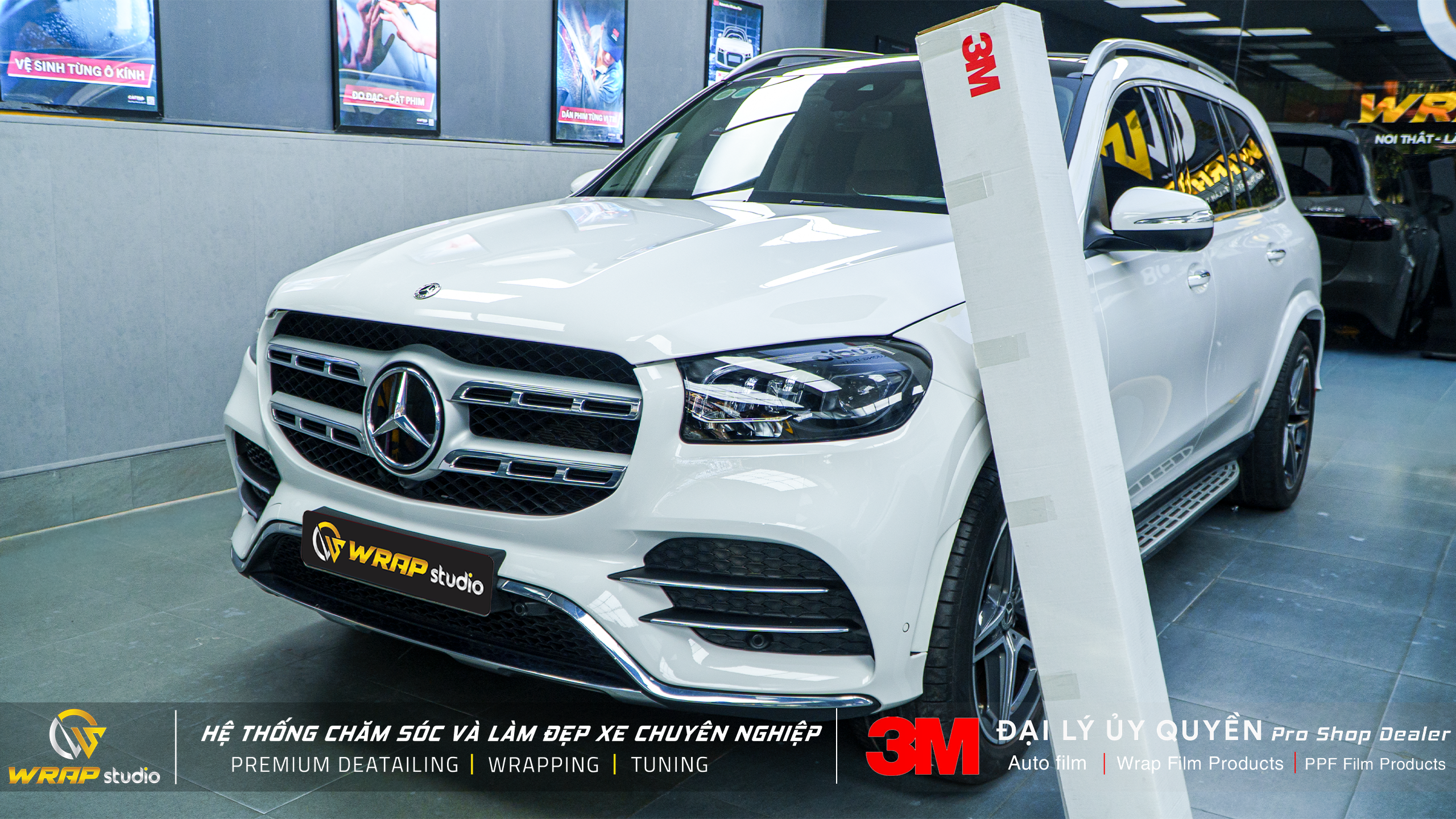 Mercedes GLS 450 dán PPF 150 gloss