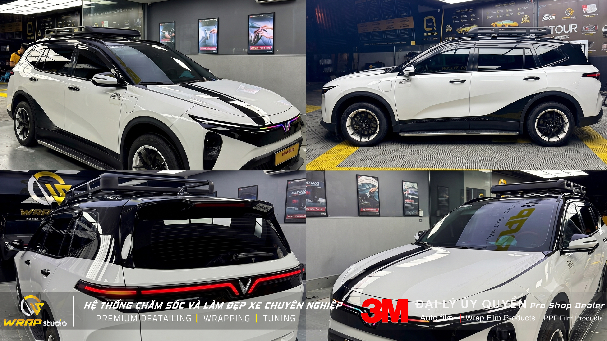 Limo Green dán tem và dán trần đen tại Wrap Studio