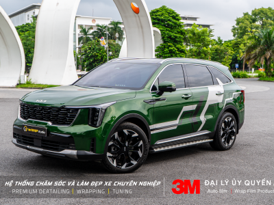 KIA Sorento dán đổi màu và dán tem tại Wrap Studio