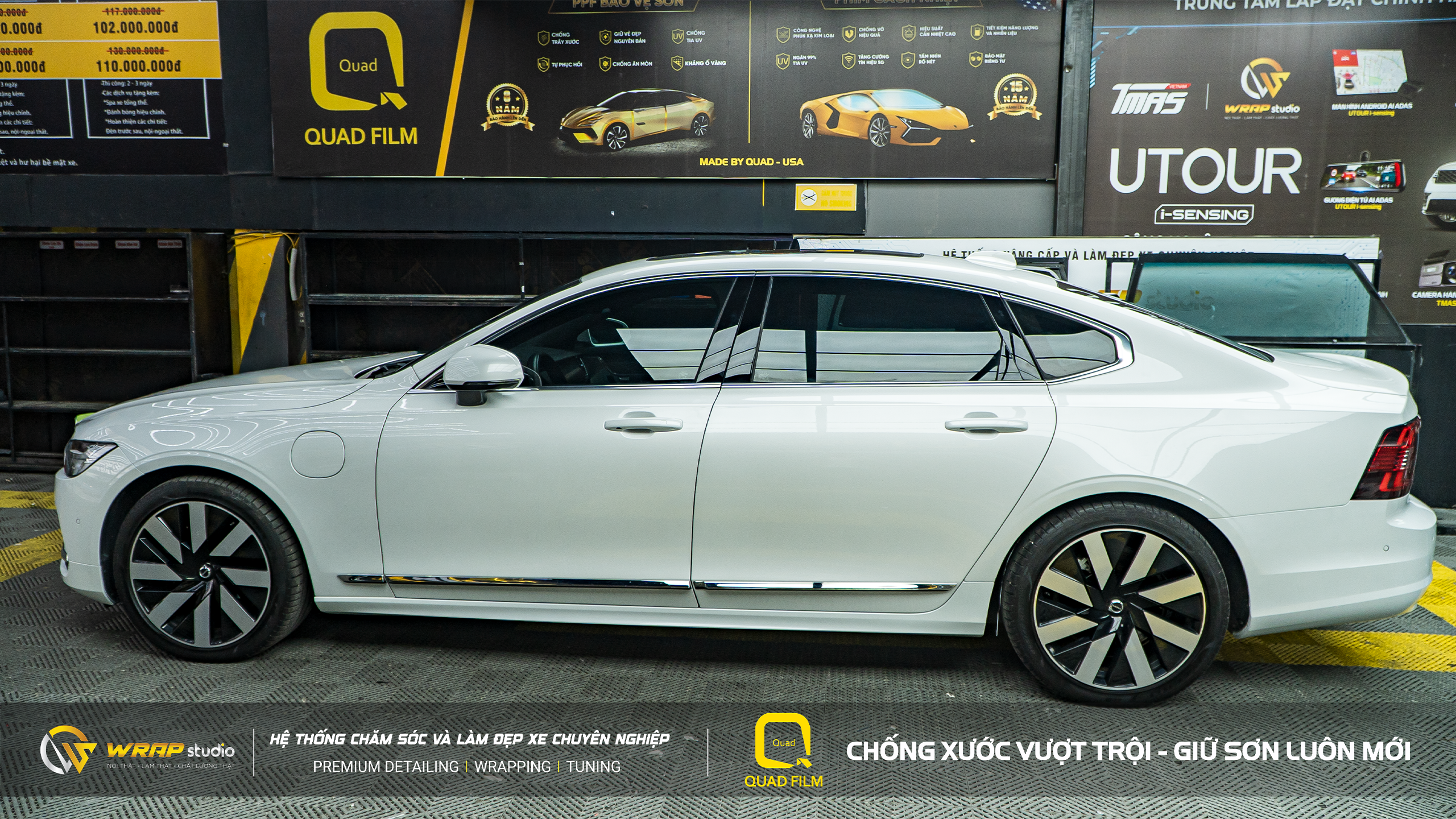 Volvo S90 dán ppf tại Wrap Studio