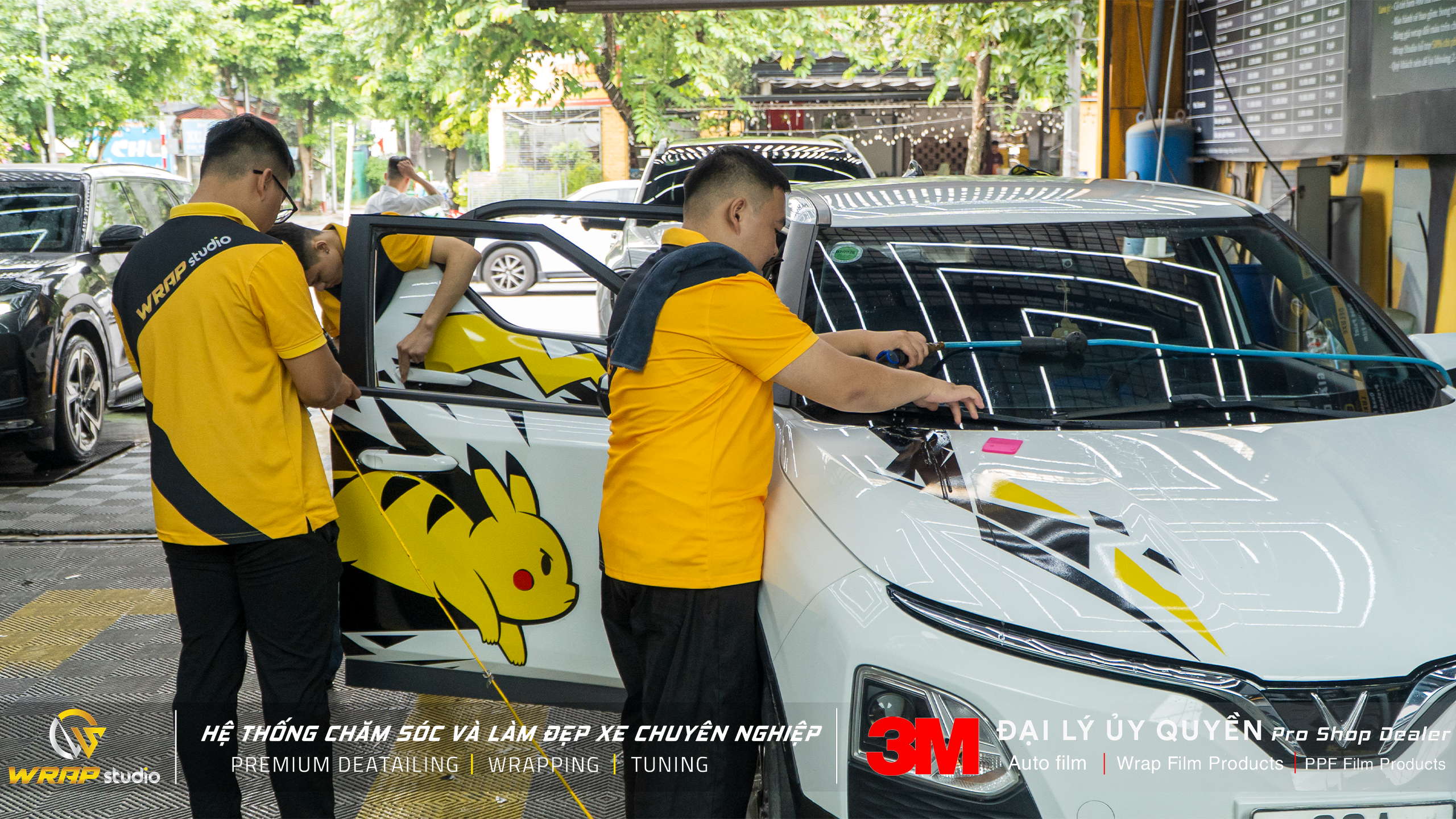 Thi công dán tem tại Wrap Studio