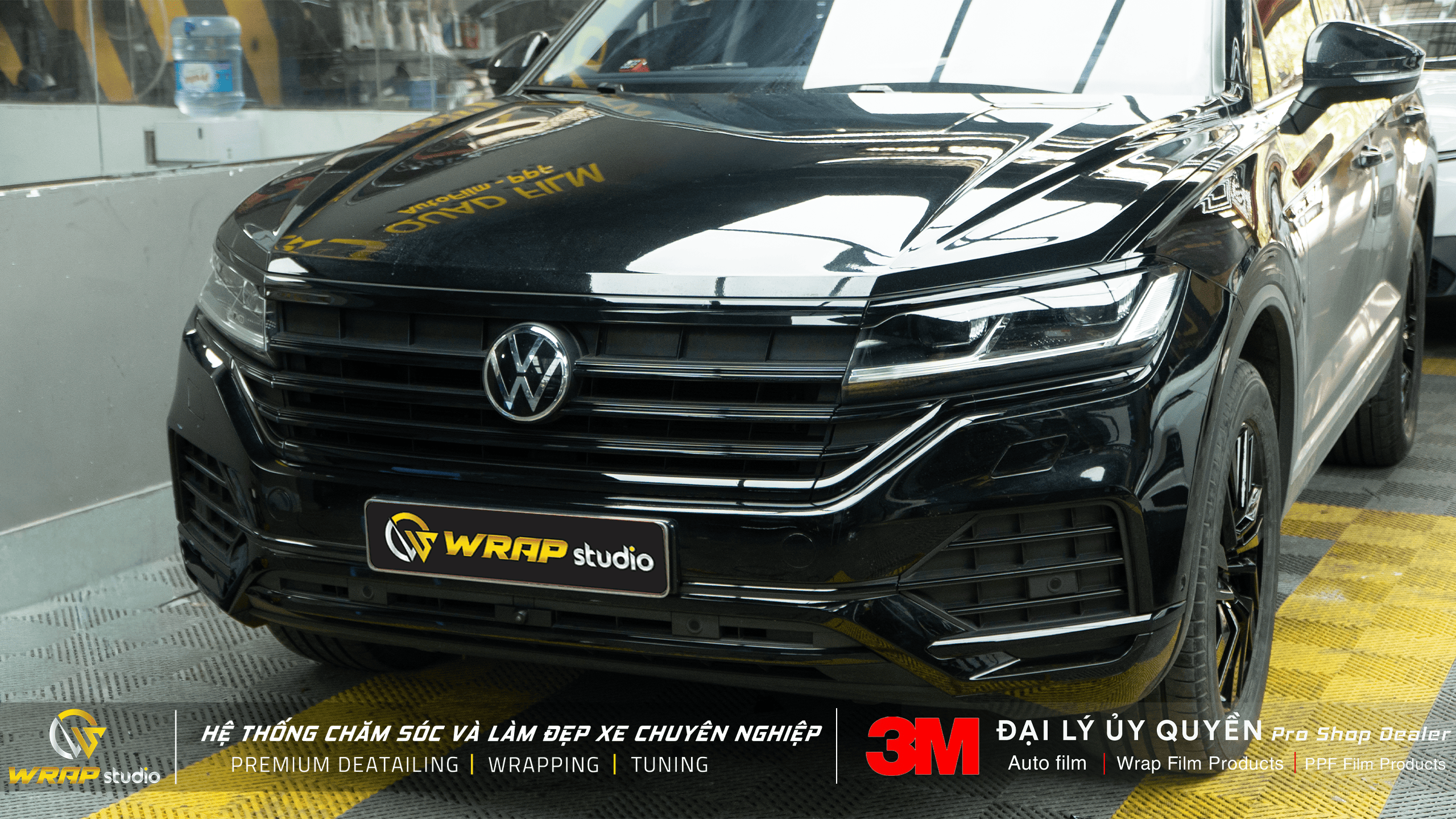 Volkswagen dán crom đen