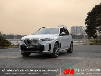 BMW X5 dán đổi màu xám xi măng