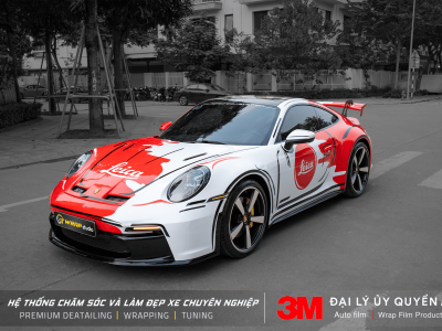 Porsche Carrera S dán đổi màu